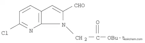 Molecular Structure of 1140512-67-9 (1H-Pyrrolo[2,3-b]pyridine-1-acetic acid, 6-chloro-2-formyl-, 1,1-dimethylethyl ester)